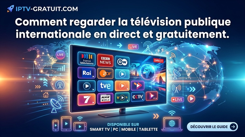 Comment regarder la télévision publique internationale en direct et gratuitement