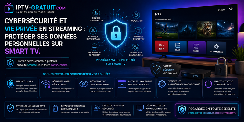 Cybersécurité et vie privée en streaming Protéger ses données personnelles sur Smart TV