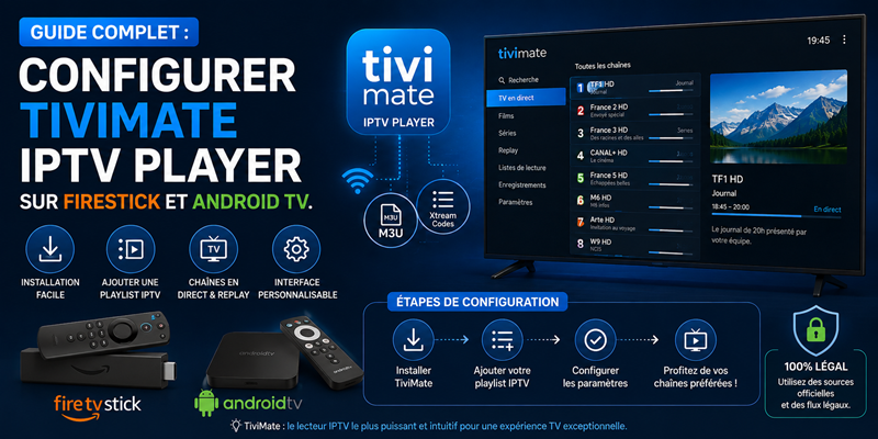 Guide complet Configurer TiviMate IPTV Player sur Firestick et Android TV