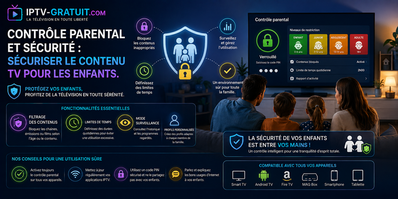 Contrôle parental et sécurité Sécuriser le contenu TV pour les enfants